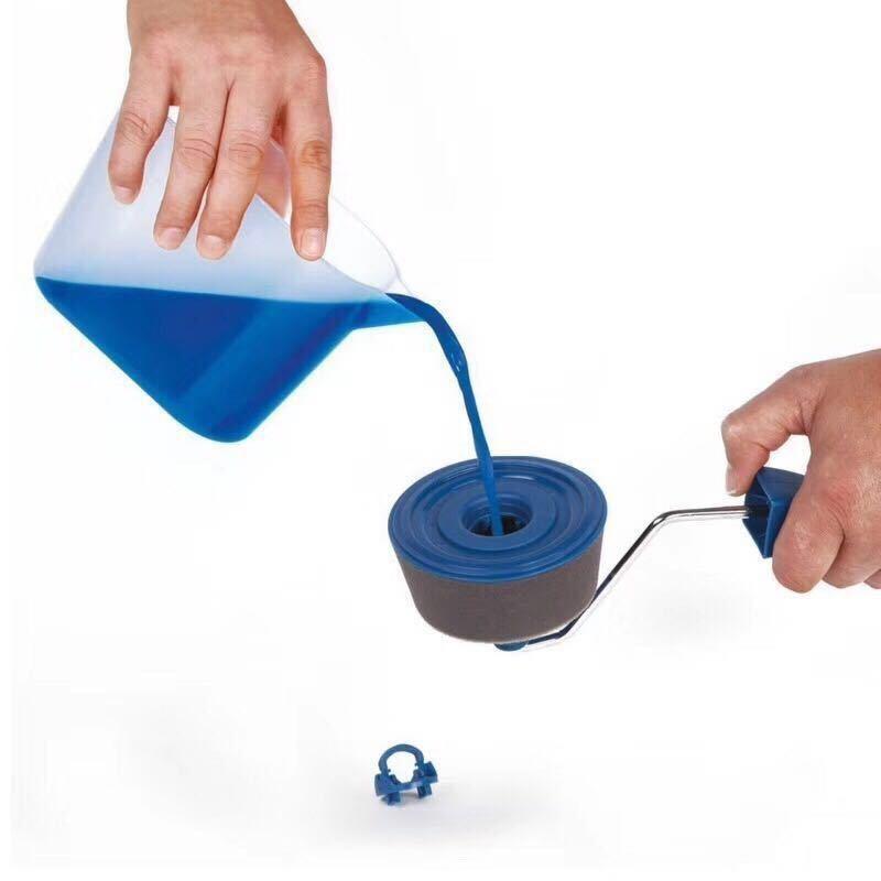 Paint Like a Pro Without Mess! Multi Function Paint Roller Kit with Seamless Sponge Roller, Corner Paint Brush and Trim Tool, All in One Painting Kit for Walls Ceiling Edges, No Drip No Gap Coating Tool, Easy Clean DIY Painting Set for Home Renovation