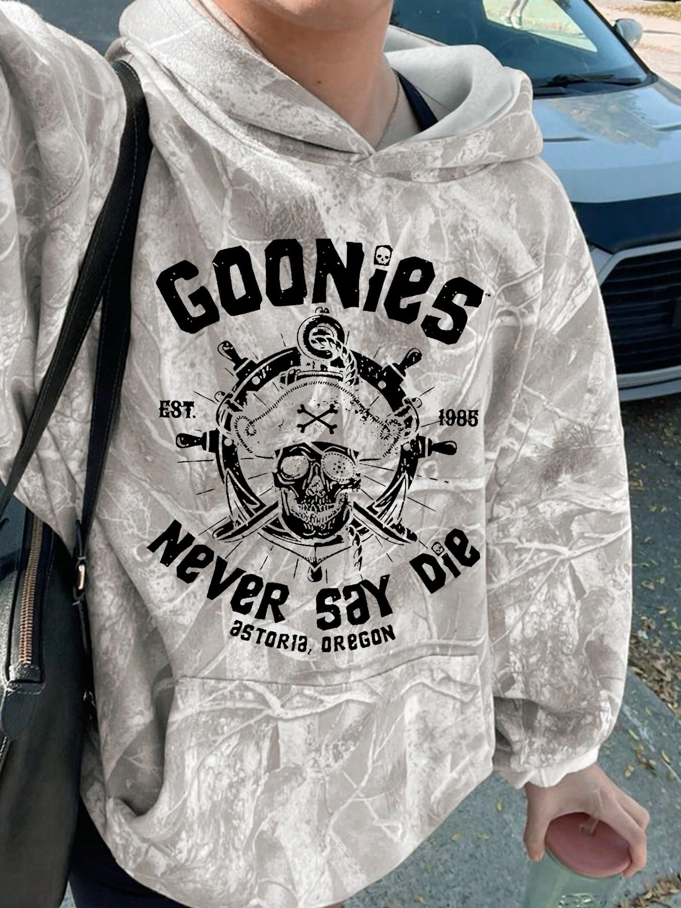 Unisex Casual Branch Print Hoodie, Soft Loose-Fitting Long Sleeve Pullover, Graduation & Back-To-School Wear, Fall Streetwear, Sweatshirts