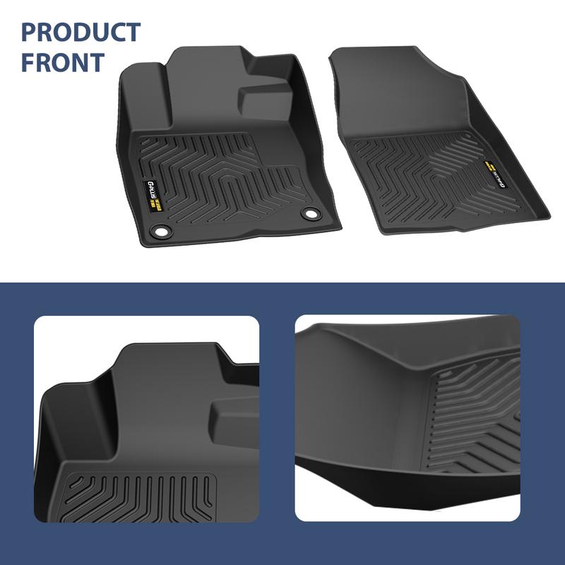 CROSSDESIGN All Weather TPE Floor Mats Liners  Fit For Honda Civic Sedan & Hatchback Coupe 16-21