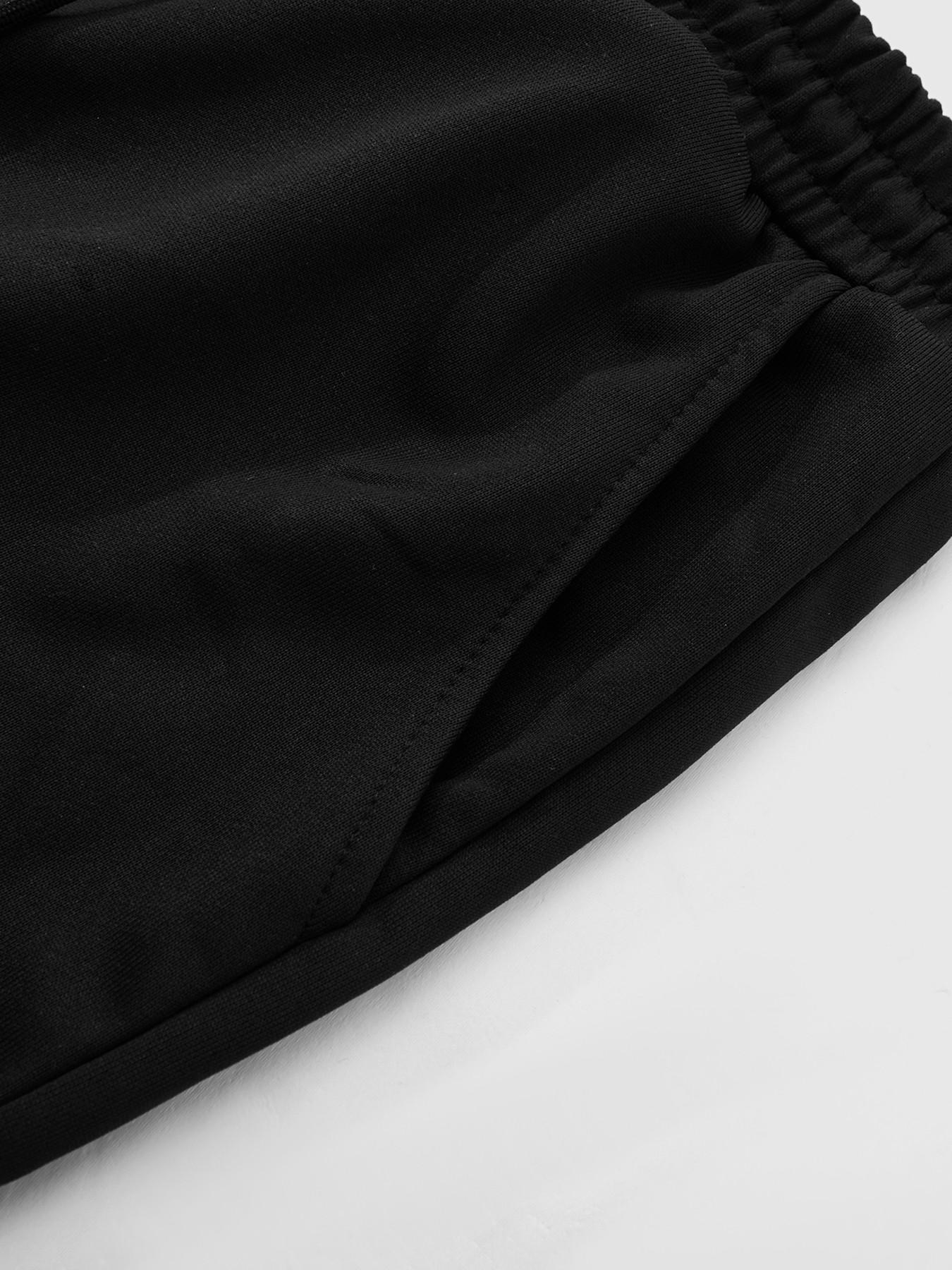 Men's Gothic Cross Print Wide Leg Graphic Sweatpants, American Street Spider Web Text Sports Pants, High Waist Long Trousers for All Seasons, High Waisted Sweatpants