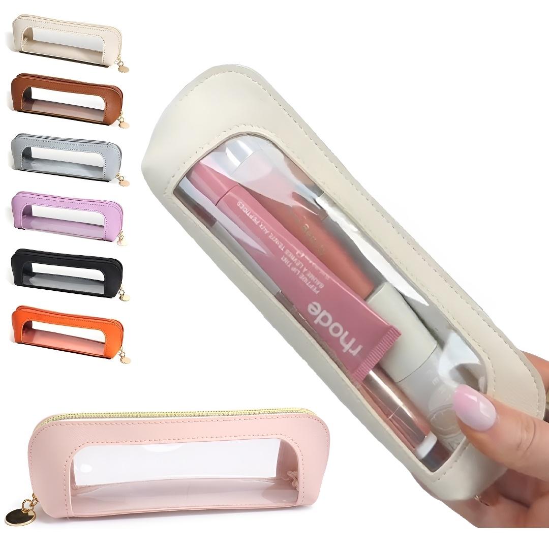 Portable Lightweight Makeup Brush & Cosmetic Bag, Multi-Functional Zipper Pouch for Travel & Stationery Storage, Trendy Girls' Essential Organizer, Makeup Tool Organizer Portable Lightweight Makeup Brush & Cosmetic Bag, Multi-Functional Zipper Pouch for Travel & Stationery Storage, Trendy Girls' Essential Organizer, Makeup Tool Organizer