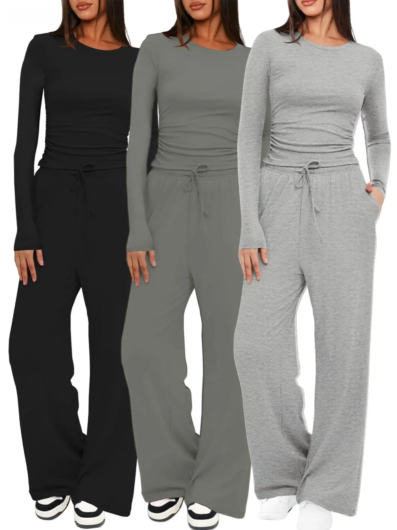Black + Dark Gray + Light Gray