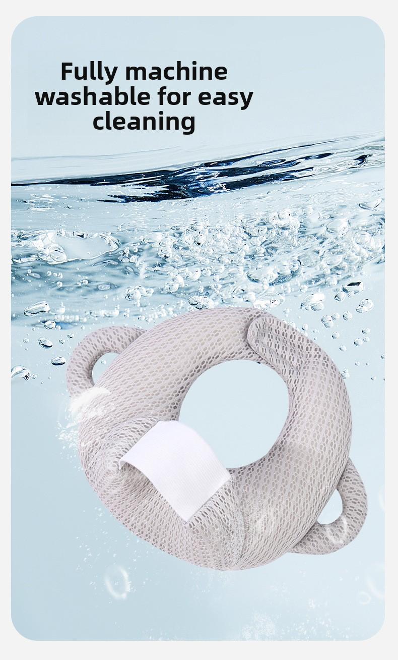 Langkes Baby Automatic Feeding Pillow Newborn Anti Spit Up Nursing Cushion Hands Free Bottle Holder for Infant Self Feeding Milk Bottle Fixing Support Multifunctional Baby Feeding Assistant