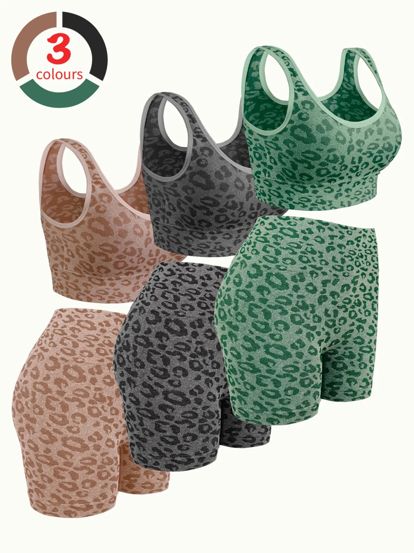 Women's Solid Color Yoga Set, Sports Bra and Tank Top, Butt Lifting Design, Short Sleeve, Suitable for Gym and Daily Wear