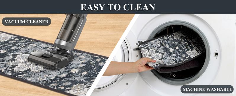 [FebruaryStockUp] HEBE Carpet Stair Runner for Wooden Steps Indoor 15 Pack 8"x30" Peel and Stick Non Slip Stair Treads Reusable Easy To Install Sturdy Cleanable for Dogs Kids and Elders