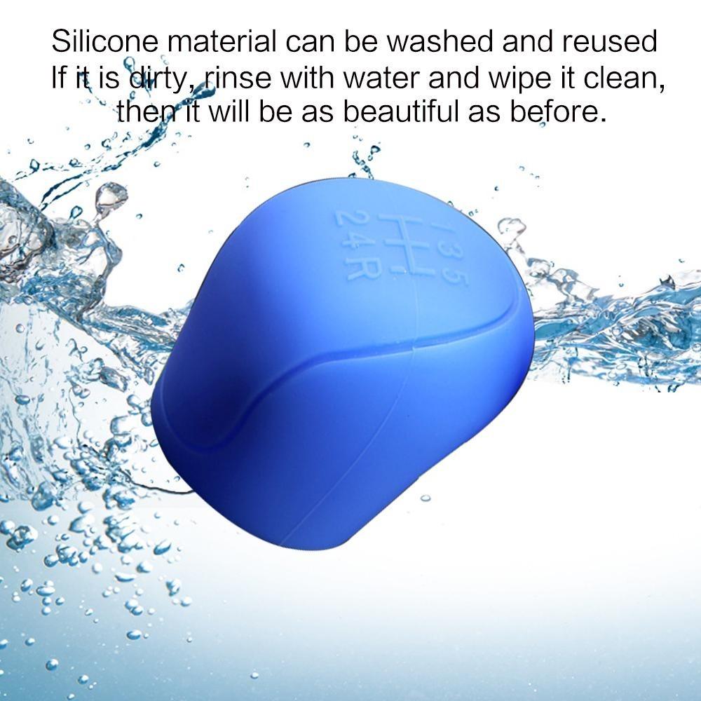 Upgrade Car Gear Shift Knob & Shifter Knobs & Handbrake Cover Set, High-Temp Resistant Silicone Non-Slip Design, Universal Fit for Manual Transmission Cars & SUVs, Durable Anti-Dust Automotive Interior Accessories.