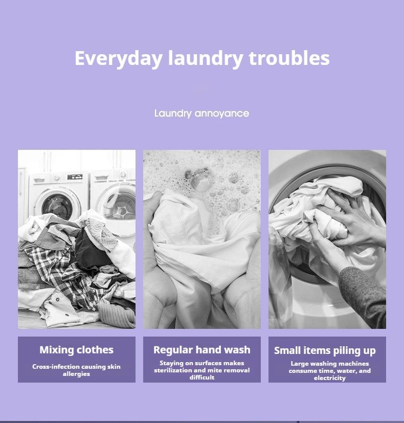 Portable Washing Machine, 8L Foldable Mini Washing Machine Bucket Washer with Water Tube Deep Wash and Spin Dry Washer for Dorm, Camping, RV Travel Laundry Portable Washing Machine, 8L Foldable Mini Washing Machine Bucket Washer with Water Tube Deep Wash and Spin Dry Washer for Dorm, Camping, RV Travel Laundry