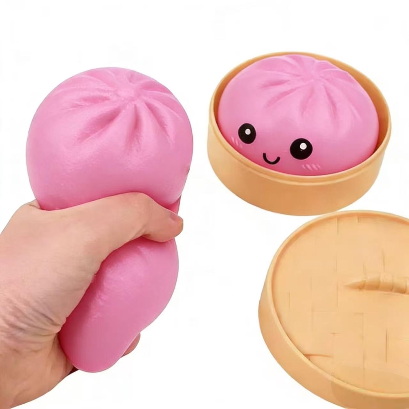 Giant Glitter Dumpling, Colorful Dumplings Stress Balls, Soft Squeeze Decompression Dough, for Adult Anxiety Relief & Sensory Play, for Stress Relief