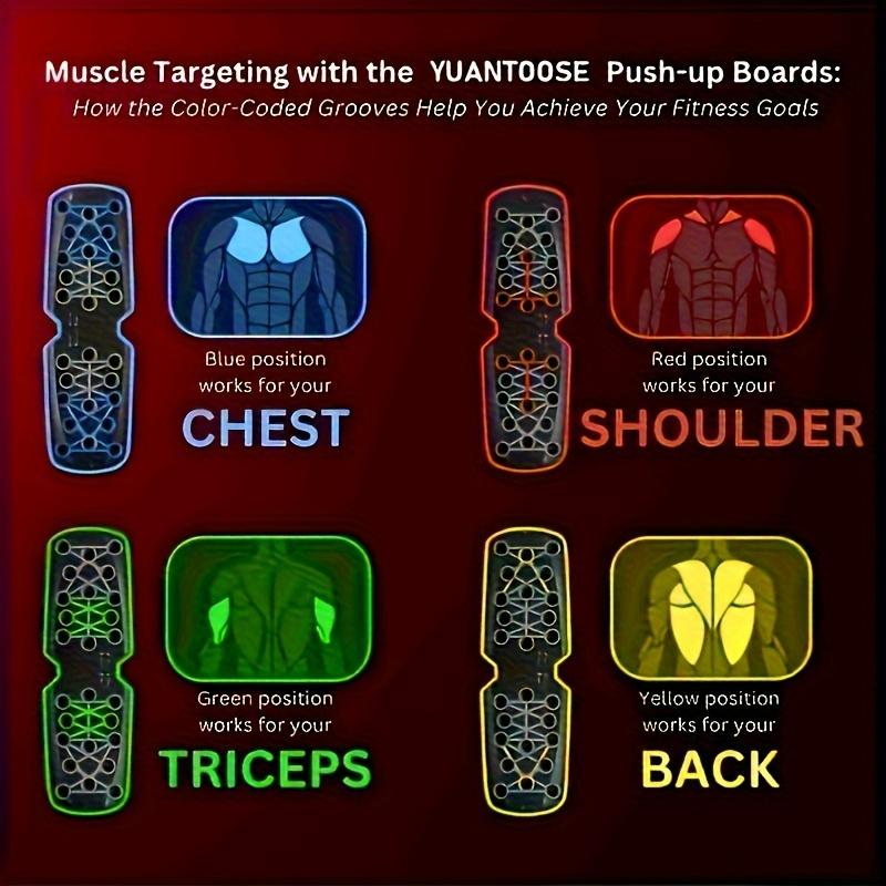 1 multi-functional prone push-up board training system with Pushup Handles - Heavy-duty home fitness equipment, non-slip surface, suitable for core, chest, arm, leg and back exercises - Universal fitness system for both men and women (black)