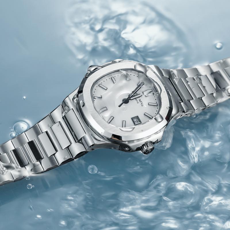 NAVIFLZ NFVZ High Quality Top Luxury Man Watch Sports Waterproof Luminous Date Men Wristwatch Square Dial Automatic Mechanical