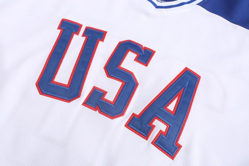 【FallFreshness】Hockey Jersey of USA 1980 Olympic Team Ice Hockey Jerseys Stitched Letters and Numbers S-XXXL