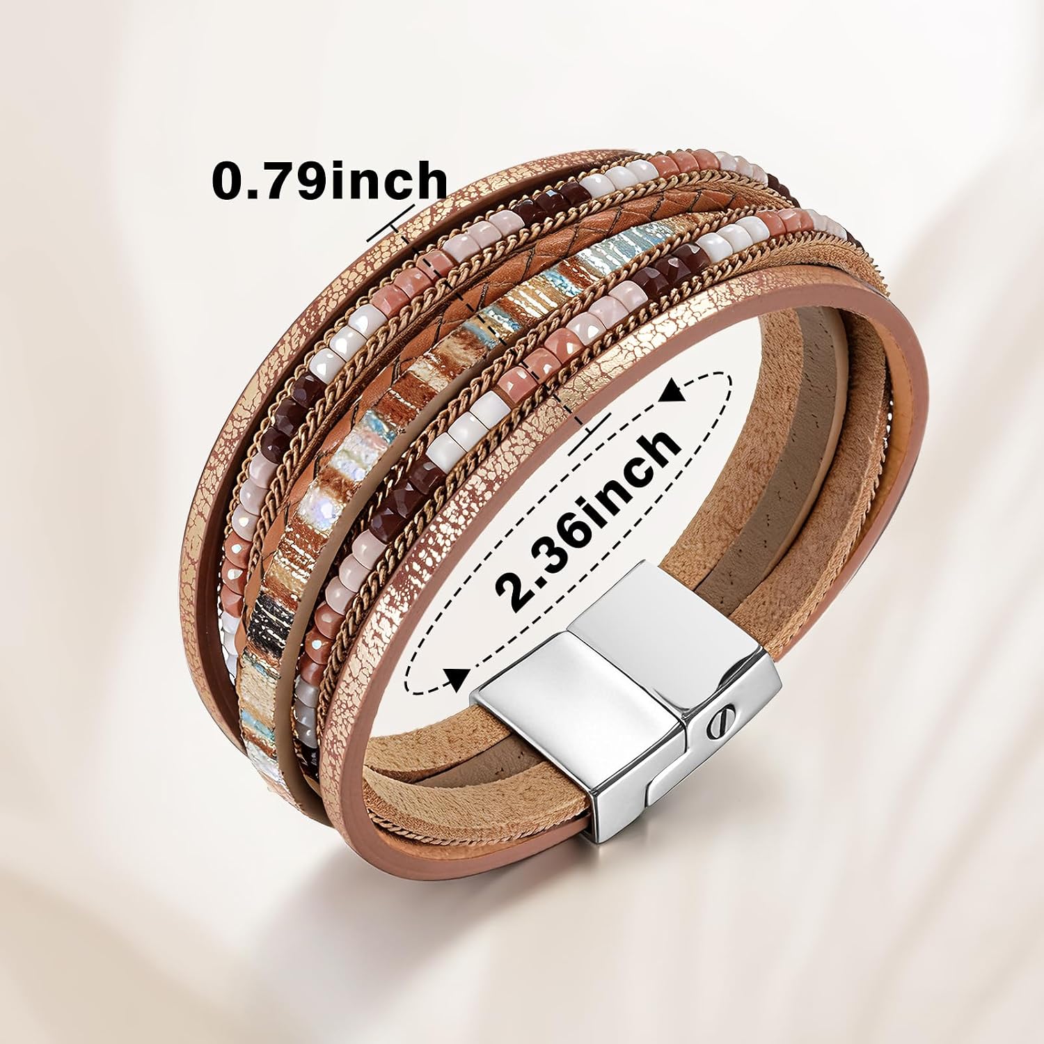 Urn Bracelet for Ashes Boho Cremation  for Ashes Stainless Steel Memorial Cremation Bracelet Ashes  for Women