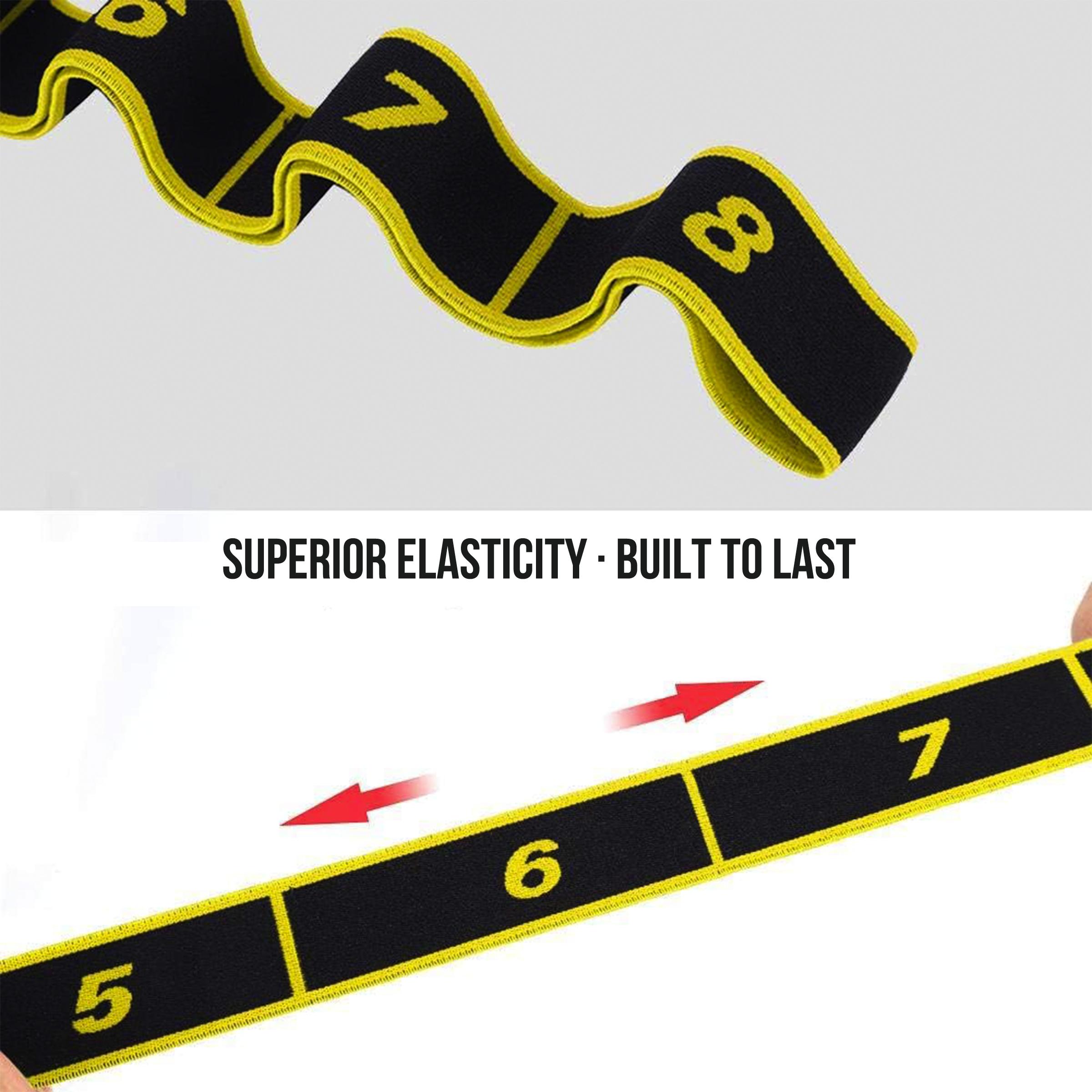 Stretch Strap for Adult/Kids Dance Elastic Band for Children Gymnastics Stretching Strap Kids Stretching Bands Multi-Loop Adjustable Exercise Bands Stretching Resistance Ballet Bands Gymnastics Equipment -8 Loops