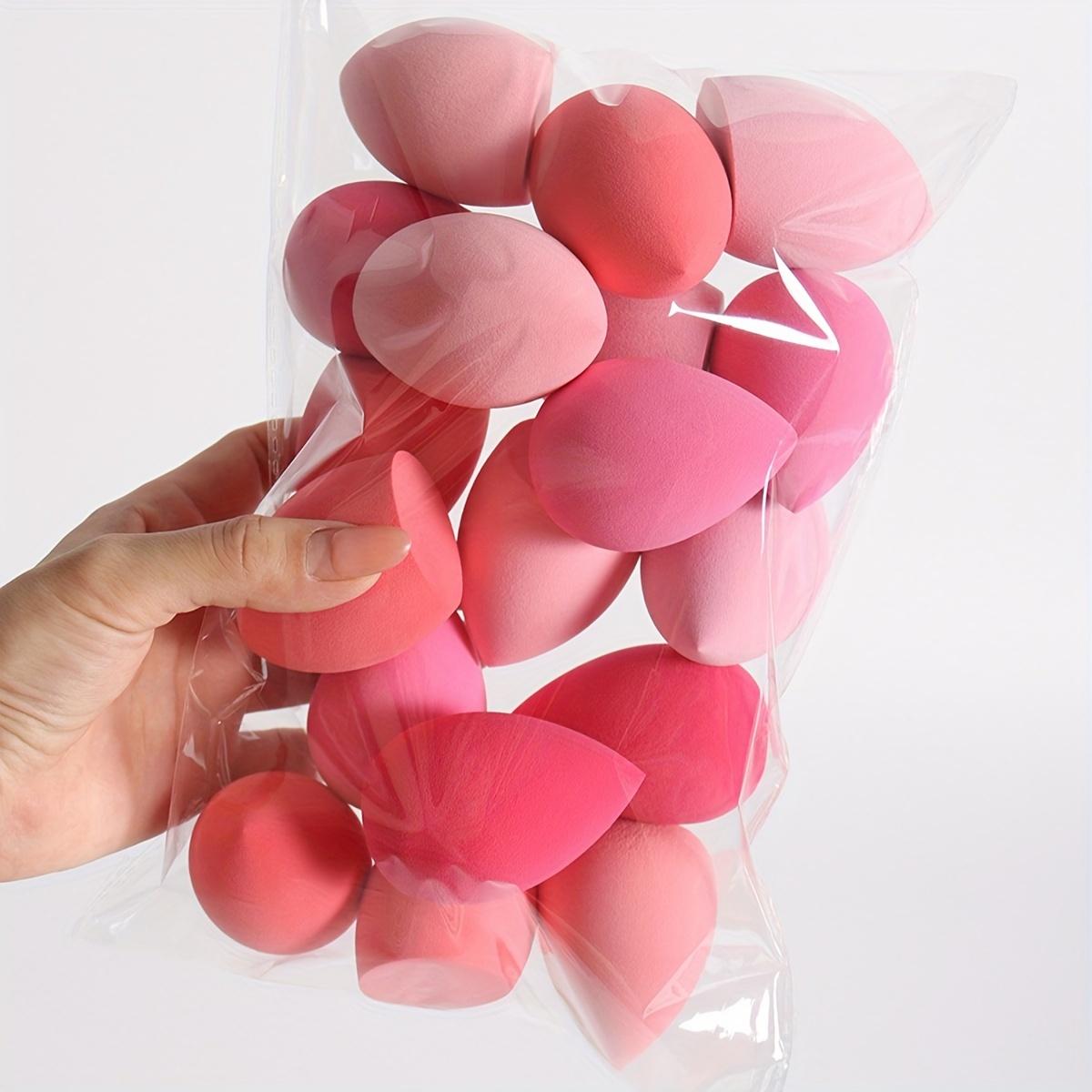 9 pieces of random color and shape beauty sponge, foundation mixed sponge set, suitable for liquids, creams and powders, free of latex dual-purpose wet and dry makeup puffs, suitable for all skin types