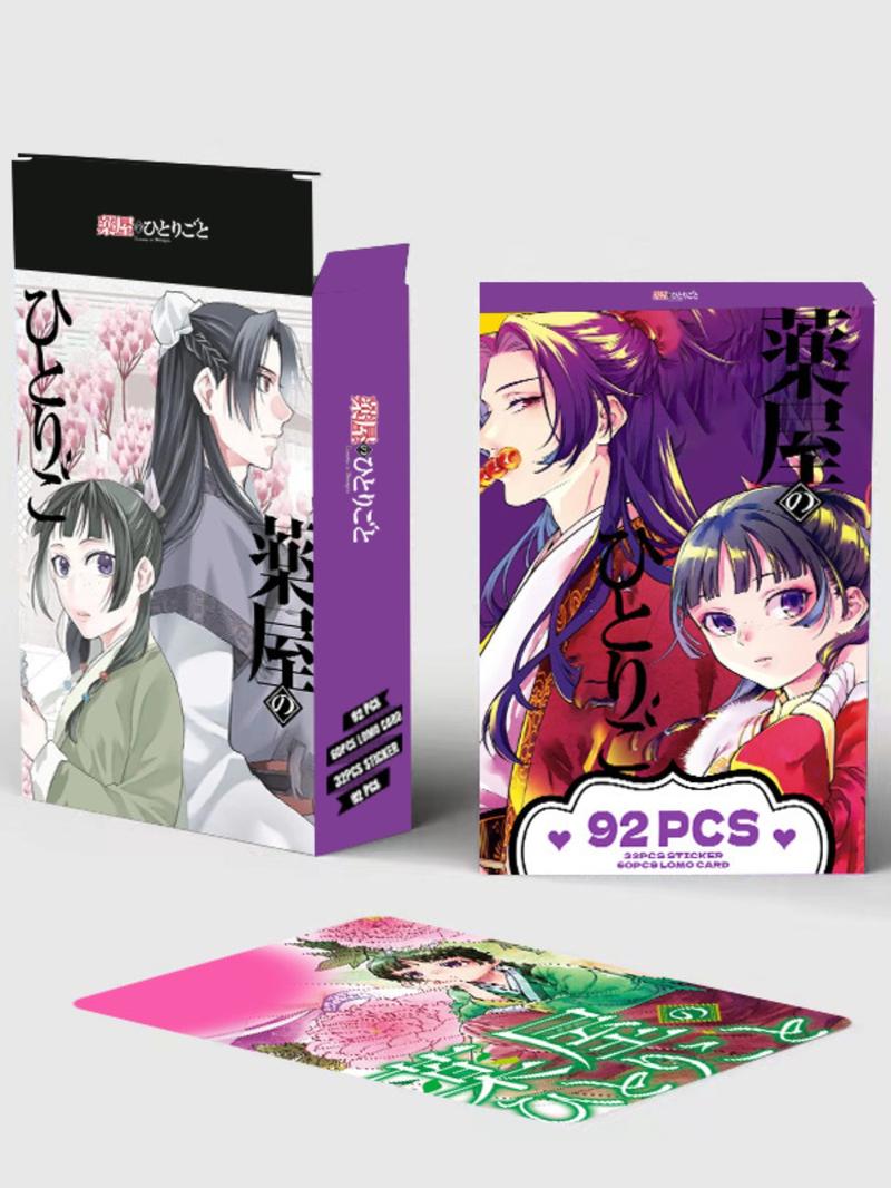 92pcs Photo Cards, Drug House Girl Dual-Sided Small Cards, Lomo Cards, Anime Peripheral Collection Box, Collectible Card Set