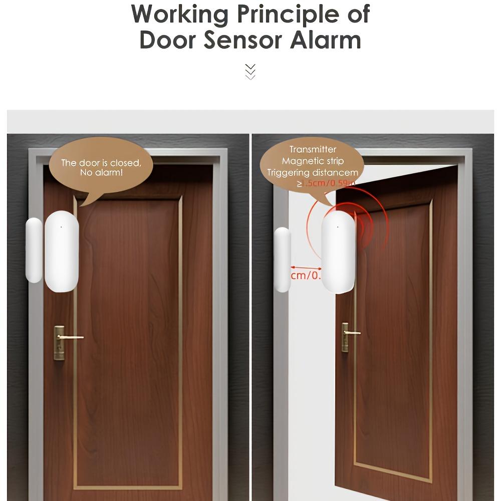 Tuya WiFi Window Door Sensor Wireless Door Detector Alarms Smart Life APP Remote Control Work with Alexa Google Home Smart Home Waterproof Motion Detection