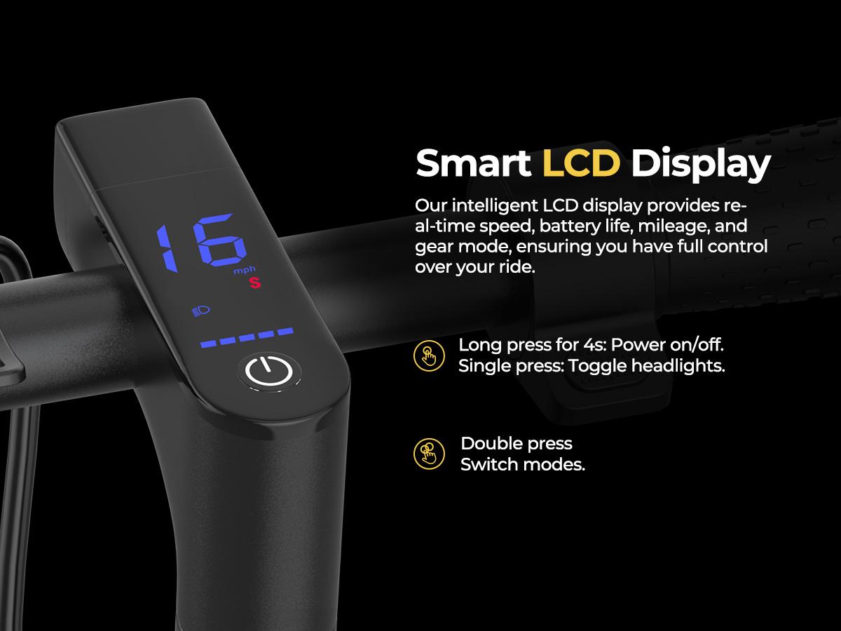 Electric Scooter, Powerful 350W Motor, Up to 16Mph & 16 Miles, 8.5" Tires, Folding E-Scooter for Teen and Adults, APP Contral