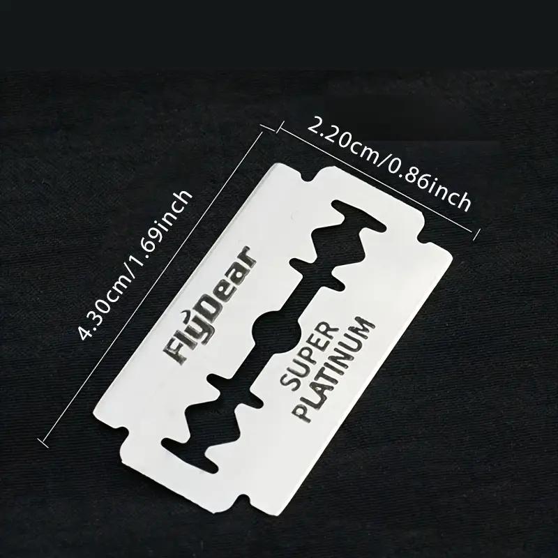 Men's Razor Shaving Blade, 100pcs Durable Double Sided Razor Blade, Manual Razor for Men, Shaving Tool for Daily Use