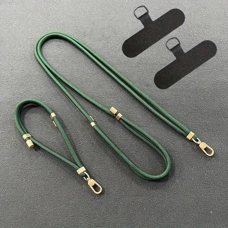2pcs mobile phone lanyard set, Christmas gift, Valentine's Day gift, New Year gift, multi-functional mobile phone lanyard, suitable for outdoor sports wrist lanyard, adjustable shoulder strap lanyard for mountain climbing, anti-drop, anti-loss and