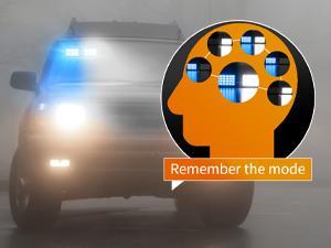 Nilight Blue White 48LED Visor Strobe Lights Interior Windshield Lights Super Bright LED Strobe Lights