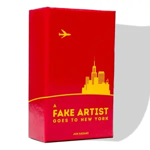 A Fake Artist Goes to New York Table Game, 5-10 Player Icebreaker Party Game, Oink Series, Chinese Edition, Includes Pen and Paper