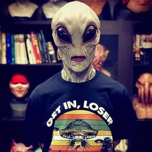 Latex Christmas Alien Mask Unique Twist On Traditional Holiday Attire Mardi Gras Alien Funny Horrible Masks Supersoft Cosplay