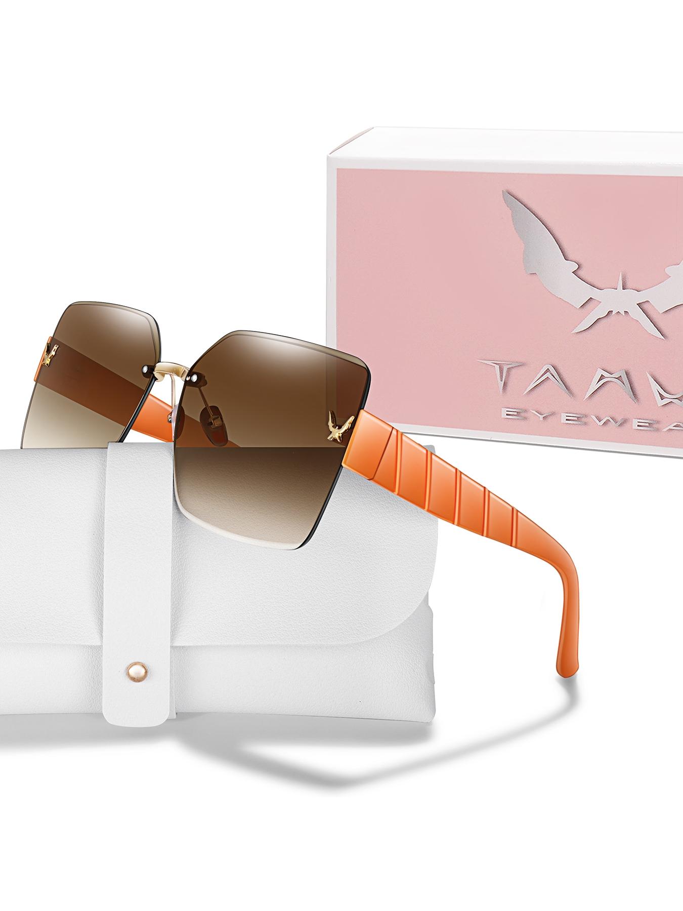 Women's Frameless Sunglasses, Fashion Accessory for Daily Wear, Party, Shopping, Travel, Beach Vacation, Unisex Design