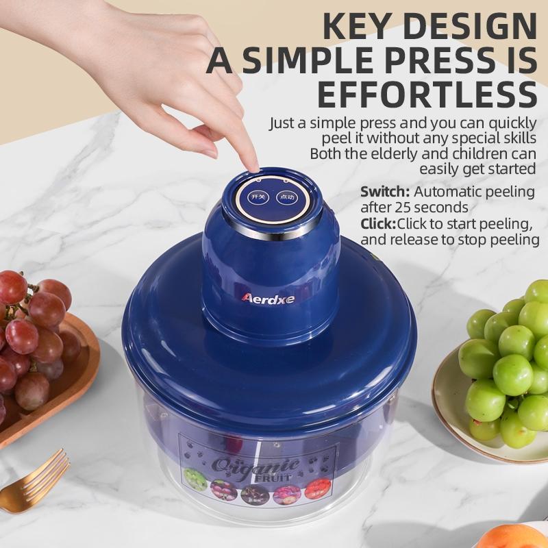 Automatic Electric Fruit Peeler Machine, Home Use Kitchen Tool for Peeling Fruits & Vegetables, Efficient Time-Saving Design