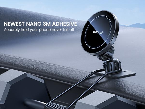 Lamicall 15W MagSafe Car Charger Mount – [2-in-1 Vent Clip & Dashboard Adhesive] Fast Wireless Magnetic Phone Holder for iPhone 16/15 Pro Max adjustable  #TikTokShopBlackFriday #TikTokShopCyberMonday