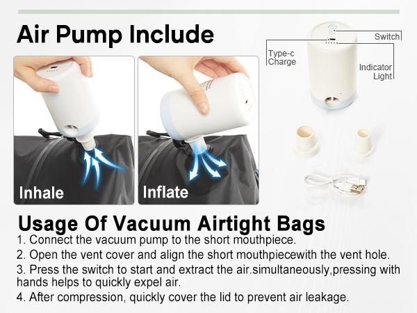 COOWOZ Carry On Vacuum Travel Backpack for Women Men,Large Airport Backpack With Shoe Compartment,Airplane Laptop Backpack