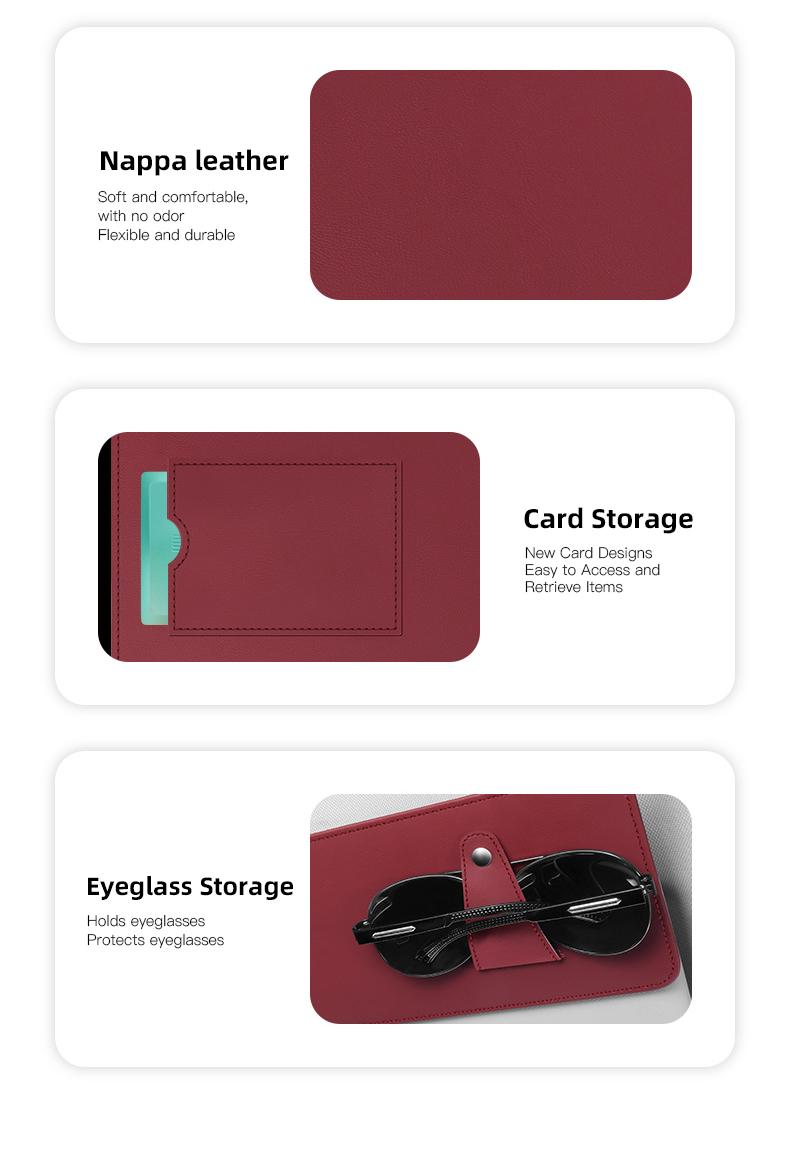 Car Sunshade Extender Plate Storage Clip Glasses Clip For Great Wall GWY WEY TANK 300 500 700 400