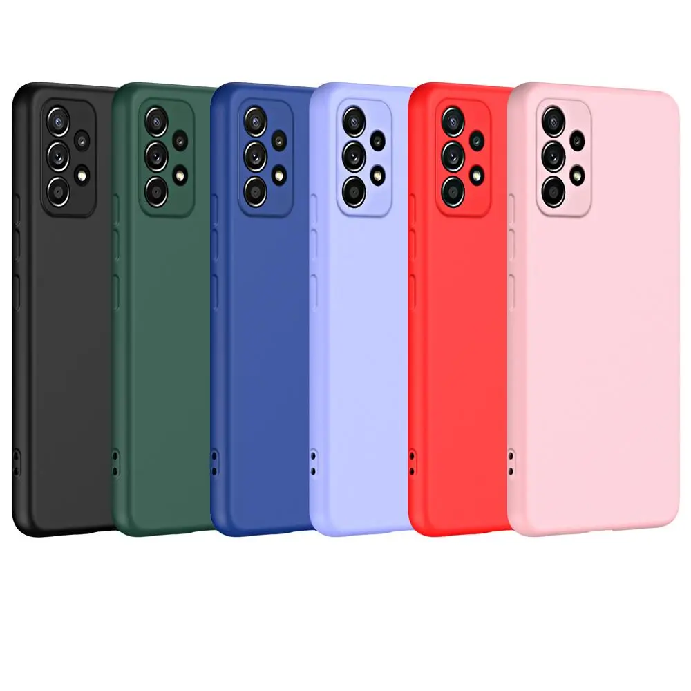 Luxury Original Phone Case for Samsung Galaxy A32 A42 A52 A52S A72 A12 A13 A23 A33 A53 A73 4G 5G Liquid Silicone Back Cover Case