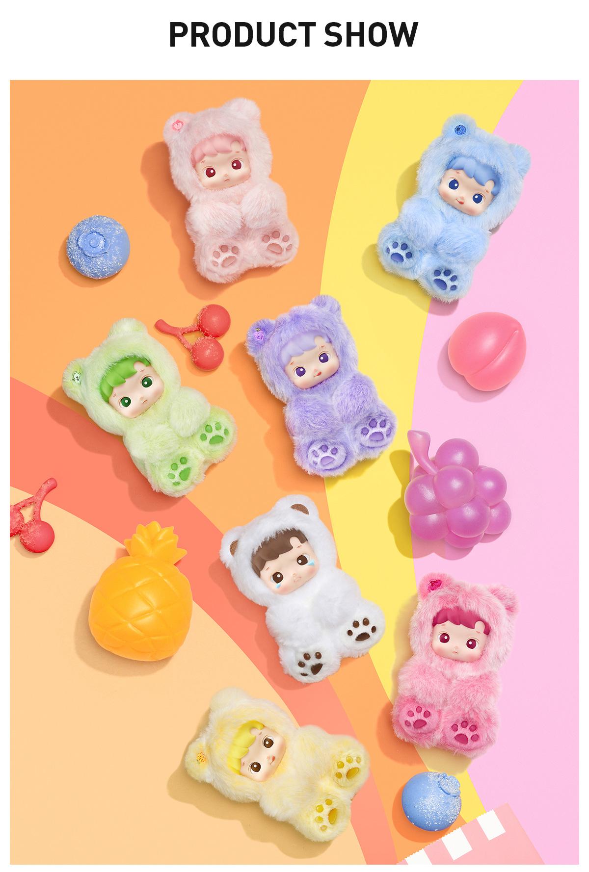 POP MART HACIPUPU Gummy Bear Series-Vinyl Plush Pendant Blind Box
