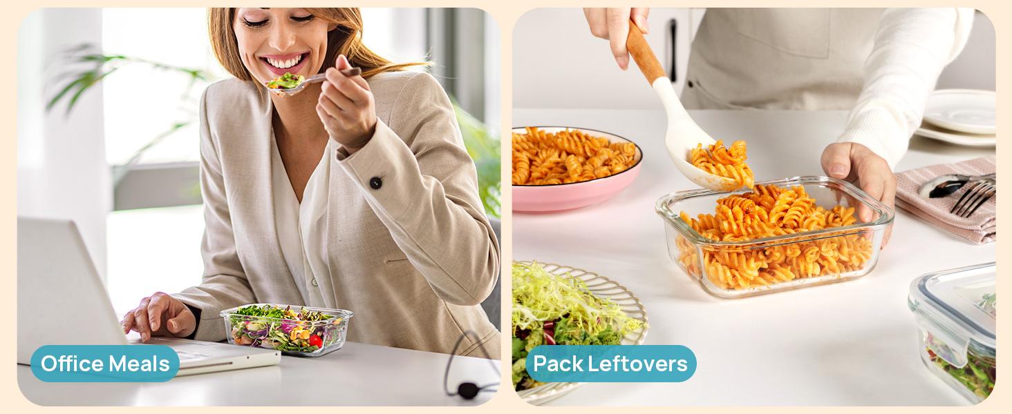 5Pack 22oz Glass Storage Containers with Lids, Glass Meal Prep Food Container Sets with Snap Airtight Lid for Microwave, Oven, Freezer and Dishwasher, Grey 5Pack 22oz Glass Storage Containers with Lids, Glass Meal Prep Food Container Sets with Snap Airtight Lid for Microwave, Oven, Freezer and Dishwasher, Grey