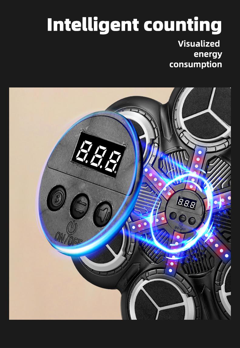 Bluetooth-compatible Punching Machine for Ages 3+, Hanging Reaction Sandbag Boxing Target, Bluetooth-compatible Music, Force Feedback, Home Gym Workout Gift, Smart Boxing Machine, Boxing Equipment