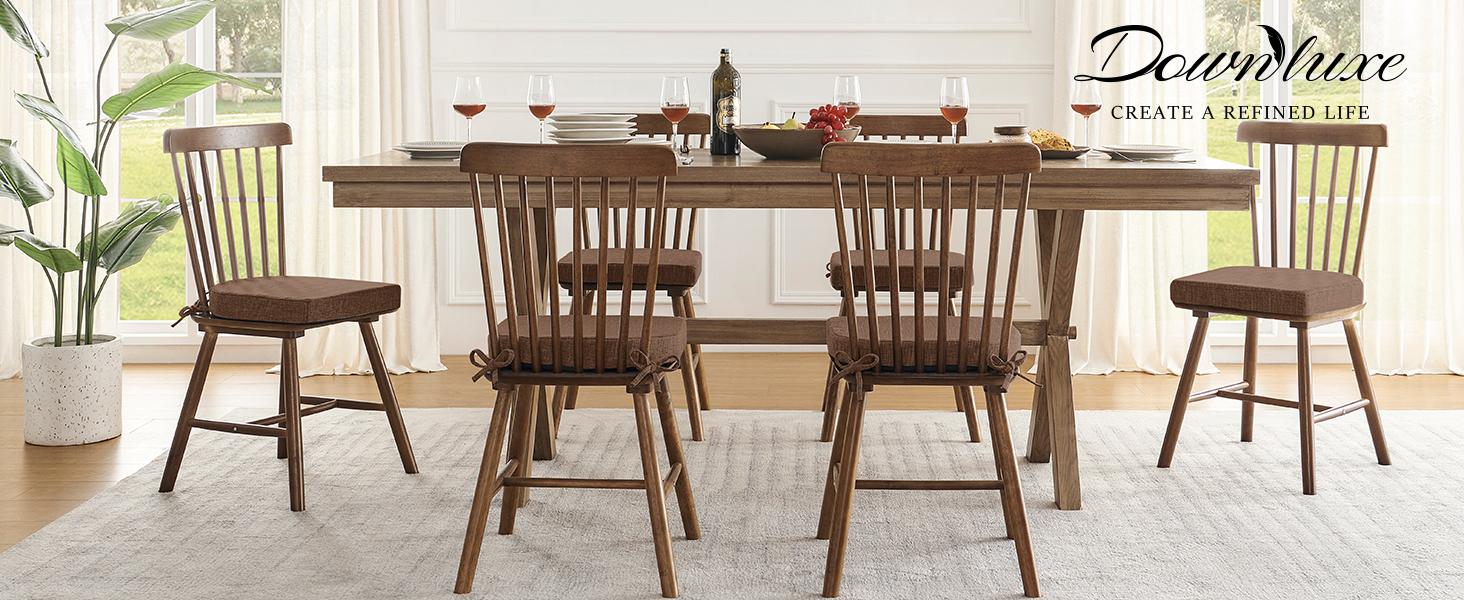 Downluxe Soft Memory Foam Chair Cushions for Dining Chairs, 16"x16"x2" U-Shaped with Ties & Non-Slip Backing, Microfiber Polyester, Christmas Gifts, #TikTokShopBlackFriday Downluxe Soft Memory Foam Chair Cushions for Dining Chairs, 16"x16"x2" U-Shaped with Ties & Non-Slip Backing, Microfiber Polyester, Christmas Gifts, #TikTokShopBlackFriday