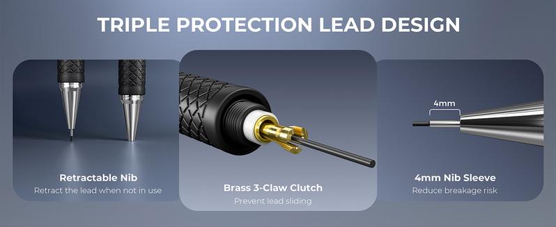 STAGEEK 34Pack Art Mechanical Pencil Set, Drafting Pencil 0.5, 0.7, 0.9MM & 3PCS 2.0MM Mechanical Drawing Pencils with 384PCS Leads (6B 4B 2B HB 2H 4H Color) for Artist Sketching Drawing,Back to SchoolEssentials,Gifts, SchoolSupplies 2025