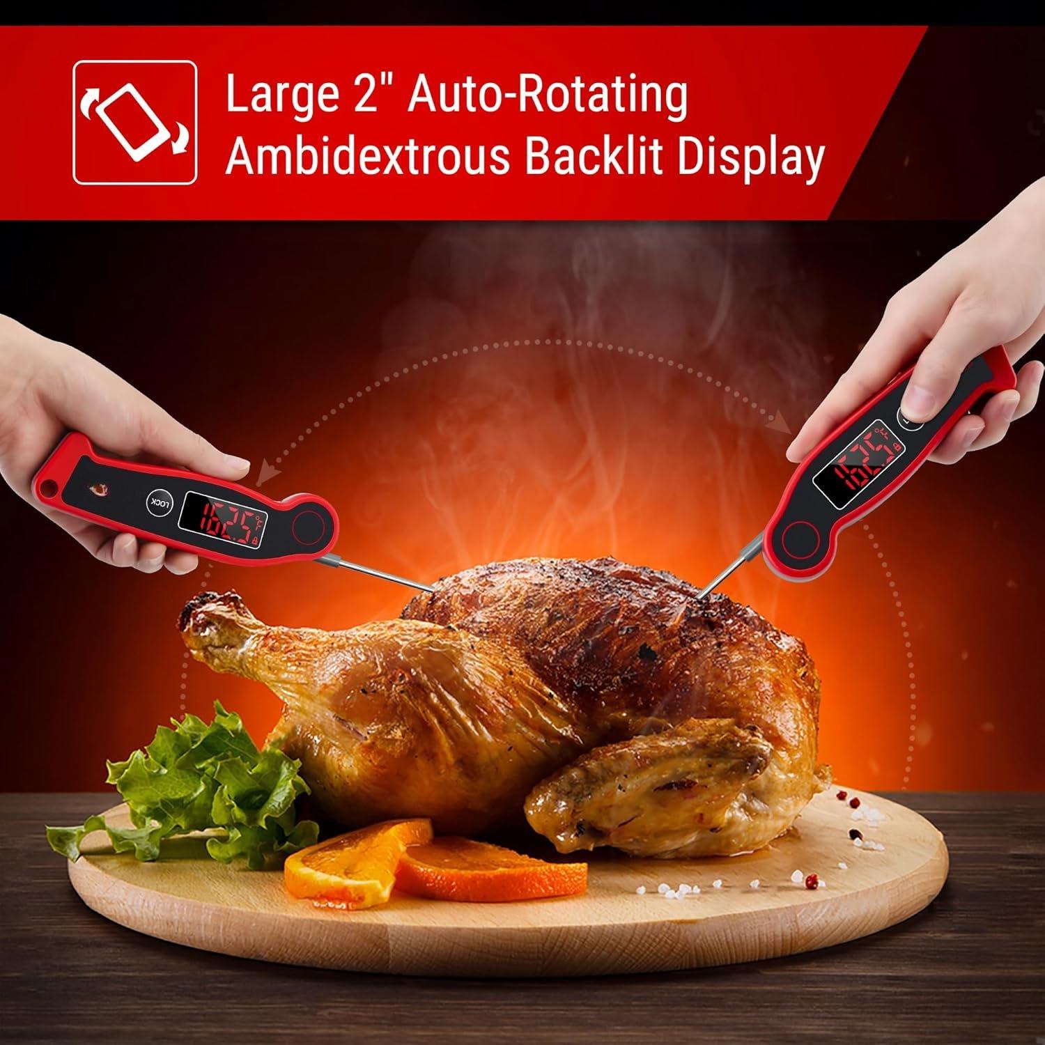 TP19 Digital Meat Thermometer for Grilling with Ambidextrous Backlit & Thermocouple Read Kitchen Cooking Thermometer for Candy Oil BBQ (Previously ) TP19 Digital Meat Thermometer for Grilling with Ambidextrous Backlit & Thermocouple Read Kitchen Cooking Thermometer for Candy Oil BBQ (Previously )