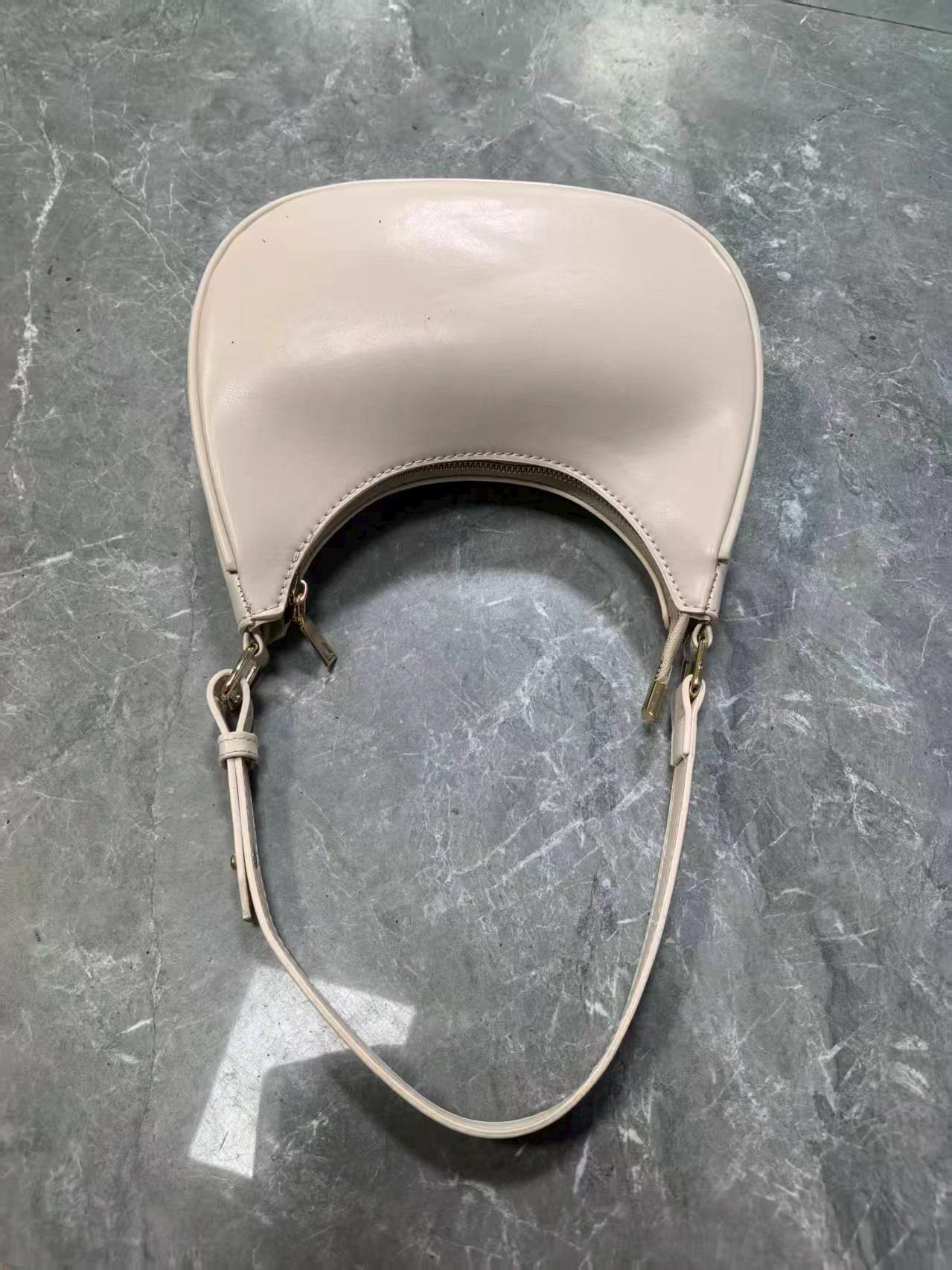 Women's Simple Style Plain Color Moon Shaped Shoulder Bag, Casual Trendy Novelty Pu Leather Handheld Bag, Fashionable Hobo Bag for Daily Use, Crescent Bag