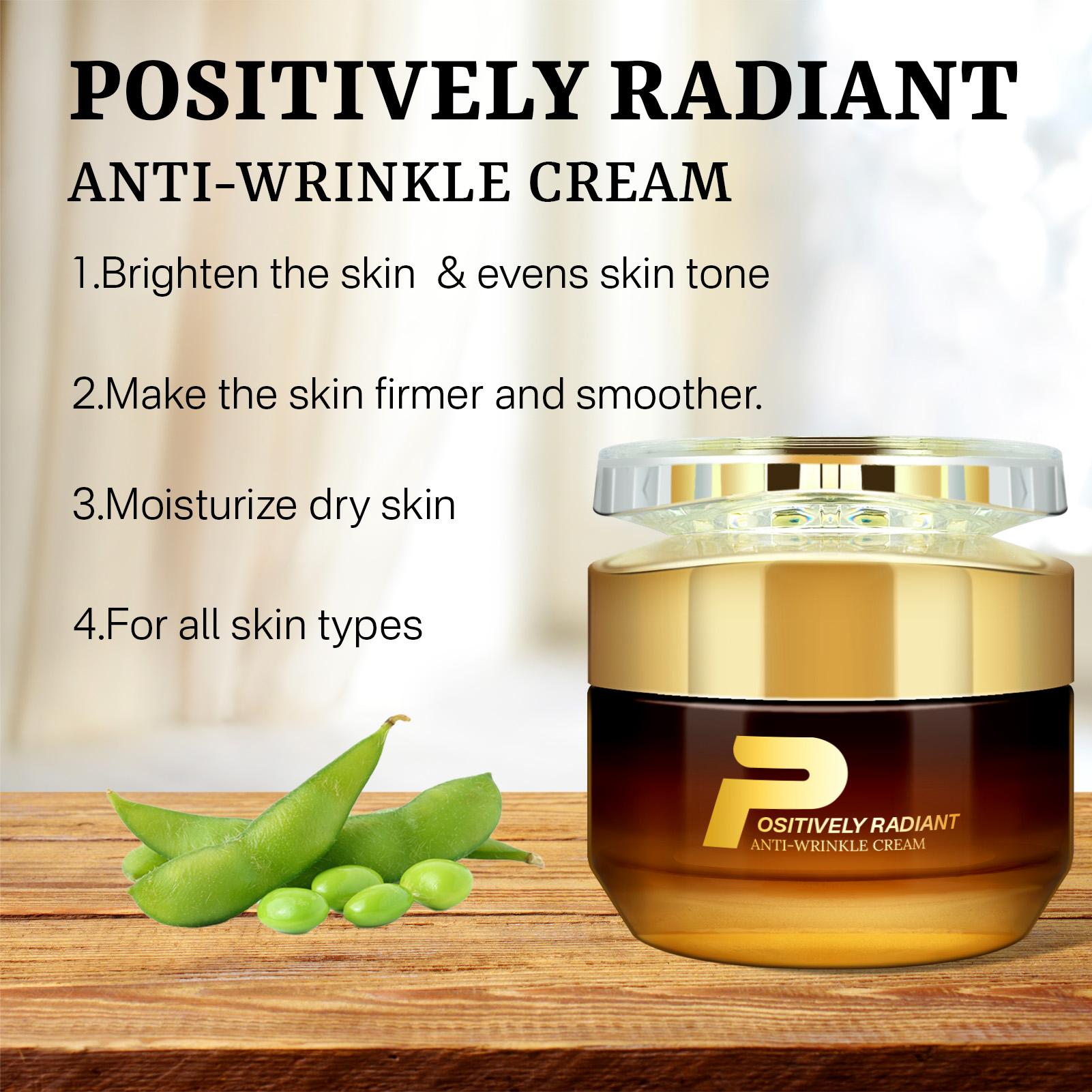 Anti-Wrinkle Moisturizing Cream, Niacinamide, Shea Butter, Hyaluronic Acid, Hydrates Dry Skin, Smooths, All Skin Types