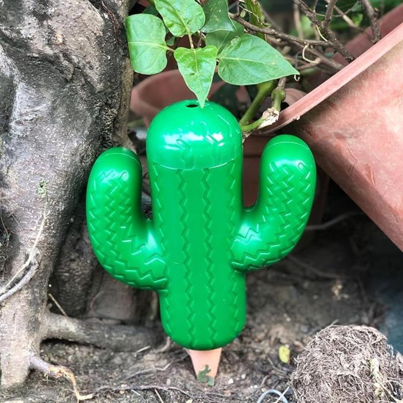 Creative Cactus-Shaped Automatic Watering Device for Flowers, Lazy Drip Irrigation for Home Gardens, Small Watering Equipment for Home Use, Business Trips, and Travel