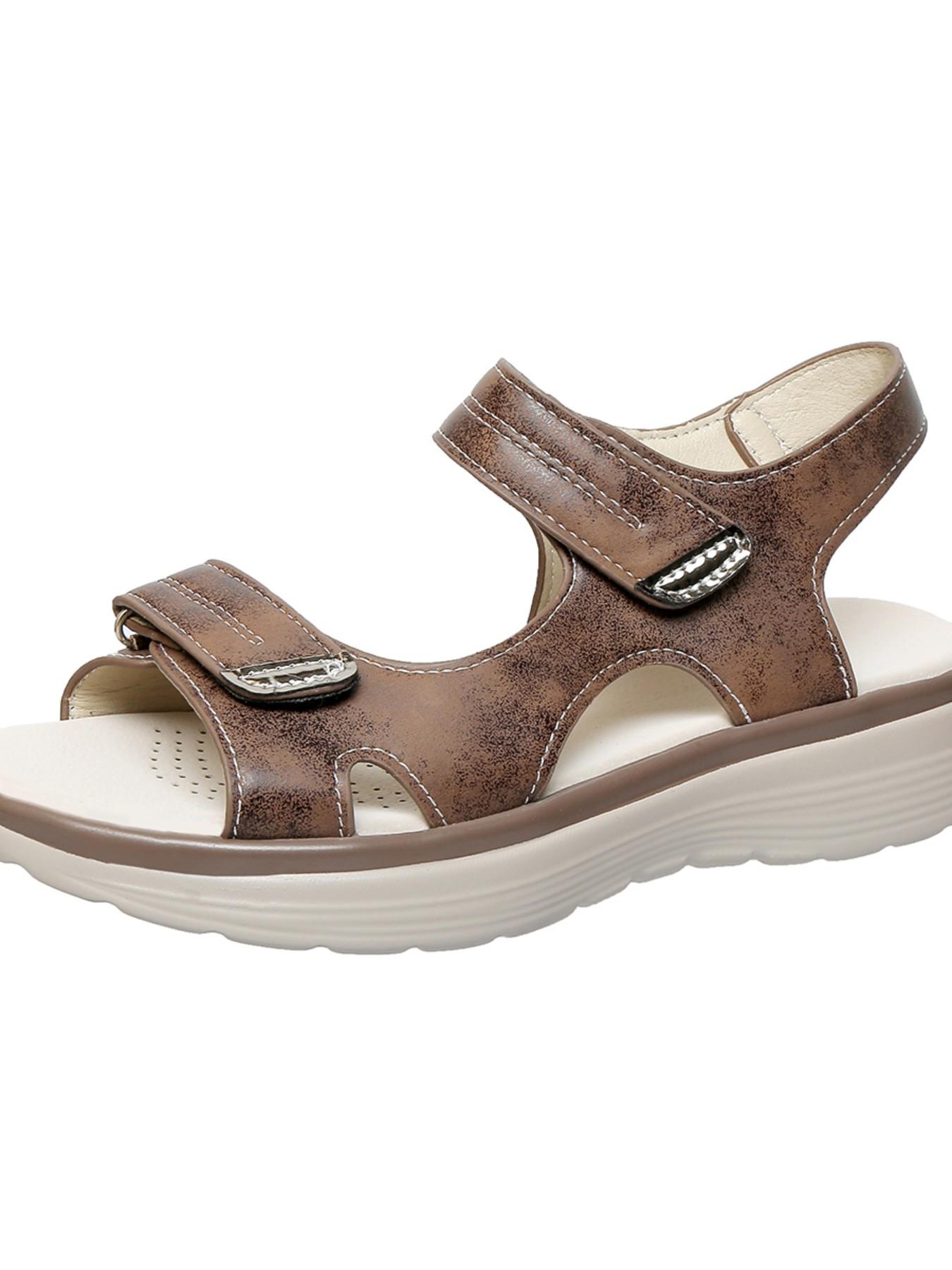 Women's Adjustable Velcro Summer Walking Sandals, Comfortable and Stylish Footwear for Daily Wear, Perfect for Warm Weather Activities