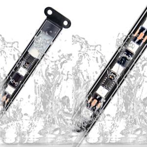 Nilight 4Pcs Car Underglow Neon Accent Strip Lights 256 LEDs RGB Multi Color DIY Sound Active Function Music Mode with APP Control and Remote Control Underbody Light Strips Underlight Ambient Lighting