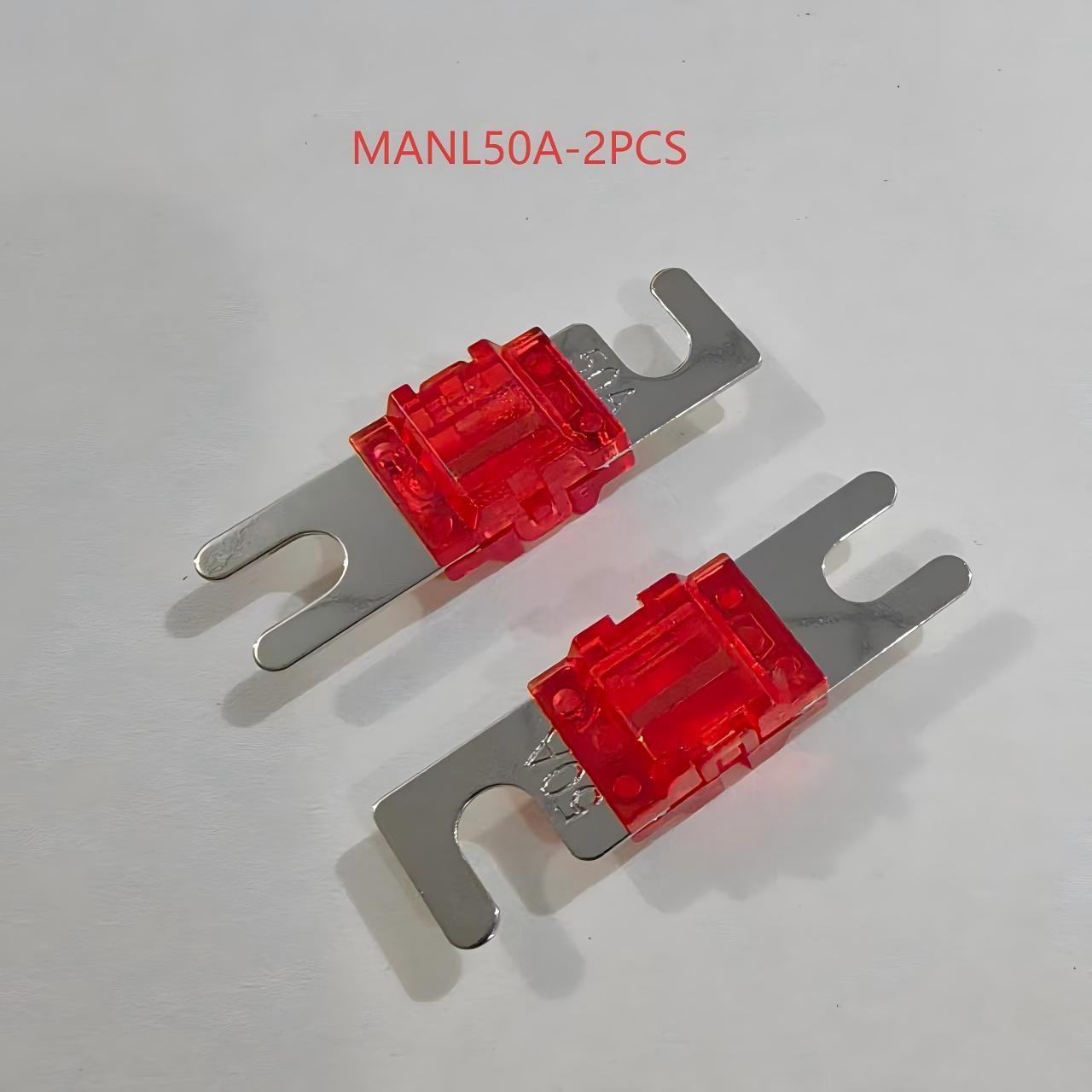 Manl Mini Fork Fuse, Nickel Plated, 18 Amp Ratings, 2 Pack, for Cars, Trucks, Boats, Motorcycles, Suvs, Replacement Parts