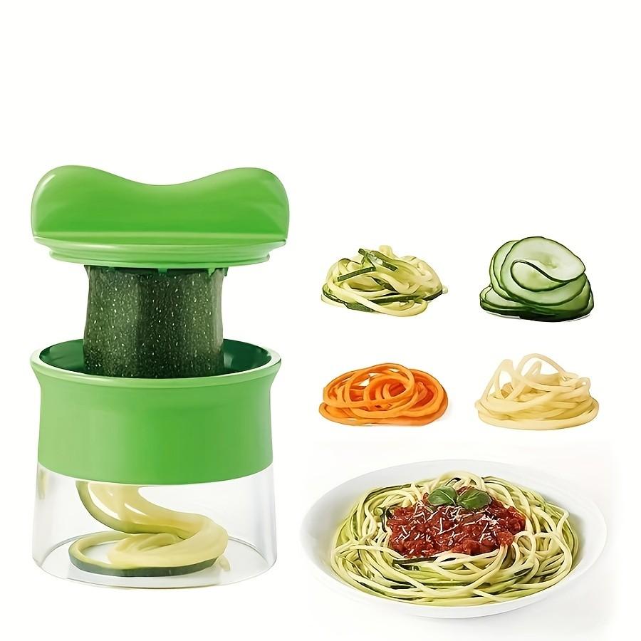 1pc Multi-Functional Spiral Vegetable Slicer, Handheld Veggie Grater, Carrot Cucumber Zucchini Cutter, Kitchen Salad Tool, Gift Idea