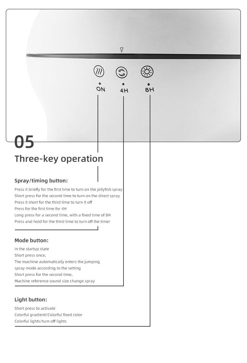 New dynamic multi-spray aromatherapy machine desktop flame humidifier household large fog colorful light remote control aroma diffuser Jellyfish Aroma jellyfish diffuser Multifunction