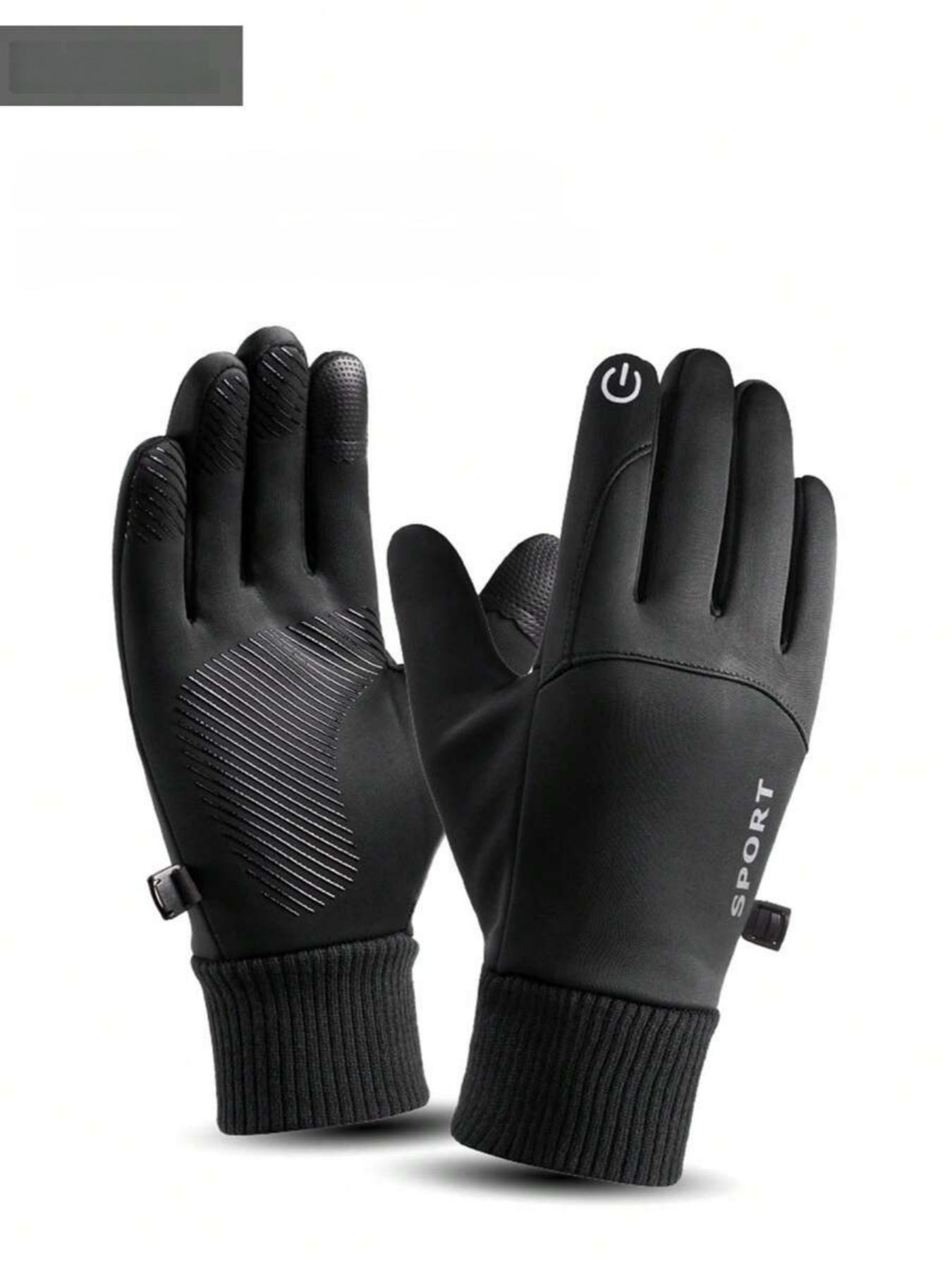 New Waterproof Touchscreen Gloves, Outdoor Sports, Skiing, Motorcycle Riding, Cycling, Fleece Lined, Christmas Gift, All Seasons