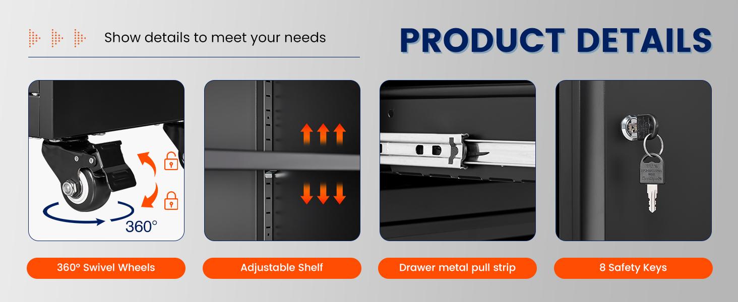 Yizosh Metal Garage Storage Cabinet with Locking Doors and Adjustable Shelves, 71" Tool Storage Cabinet with 2 Drawer for Garage,Warehouse Yizosh Metal Garage Storage Cabinet with Locking Doors and Adjustable Shelves, 71" Tool Storage Cabinet with 2 Drawer for Garage,Warehouse