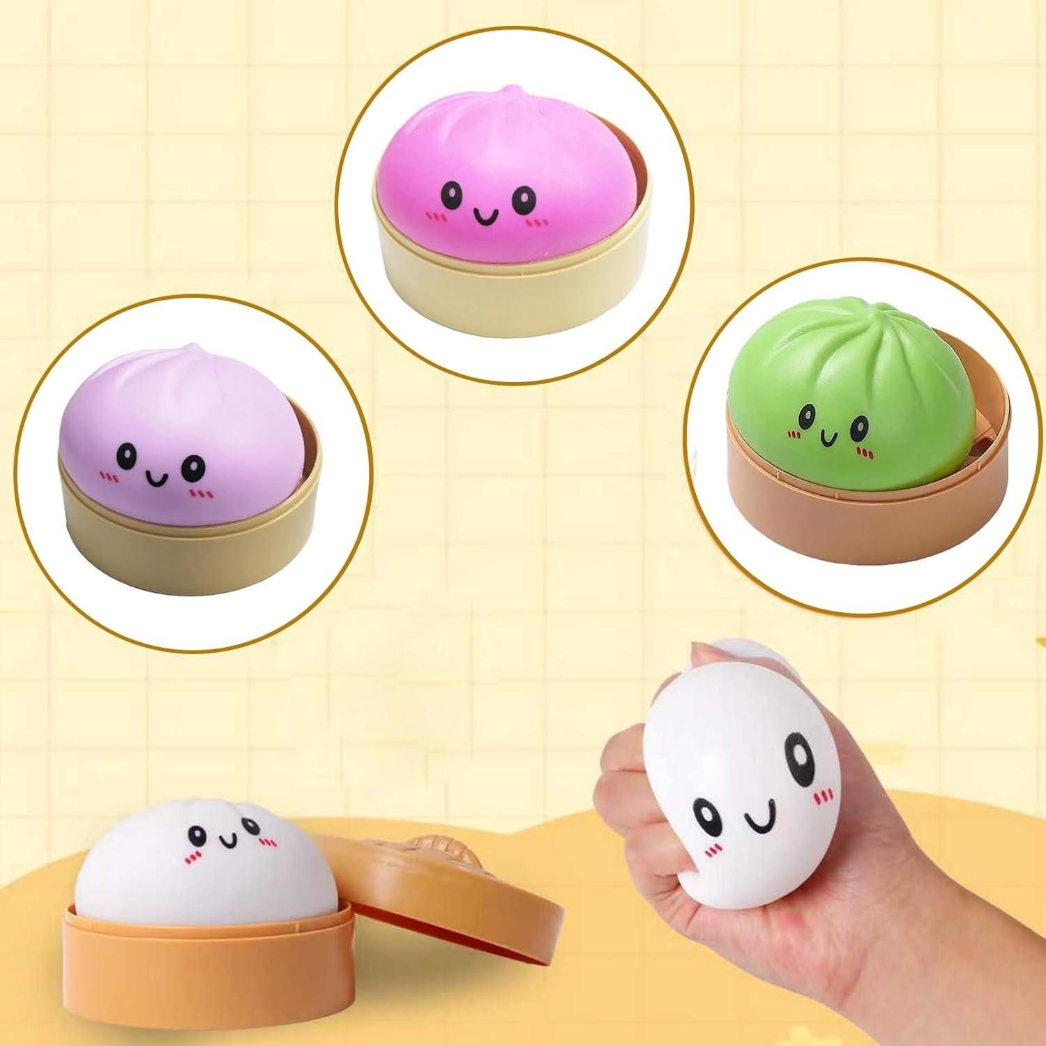 Soft Dumpling Stress Relief Toy, Squishies, Stress Ball, Portable Non-Sticky Dough, Squeeze and Bounce Fun, Relaxing Hand Therapy, Relaxation, Model Xinghao Da-Fp-H1