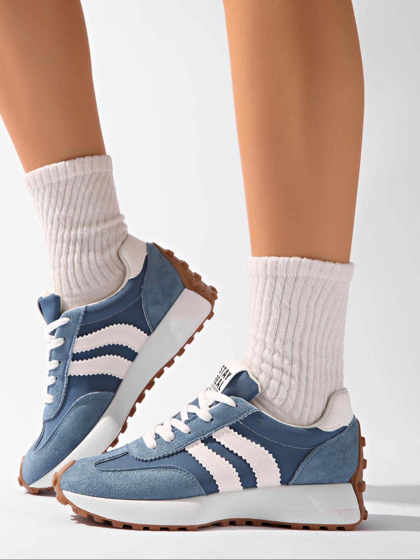 Women's Casual Sneakers, 13 Colors Available, Fashionable Walking Shoes, Comfortable Daily Wear Design, All Season Footwear, Breathable Shoes